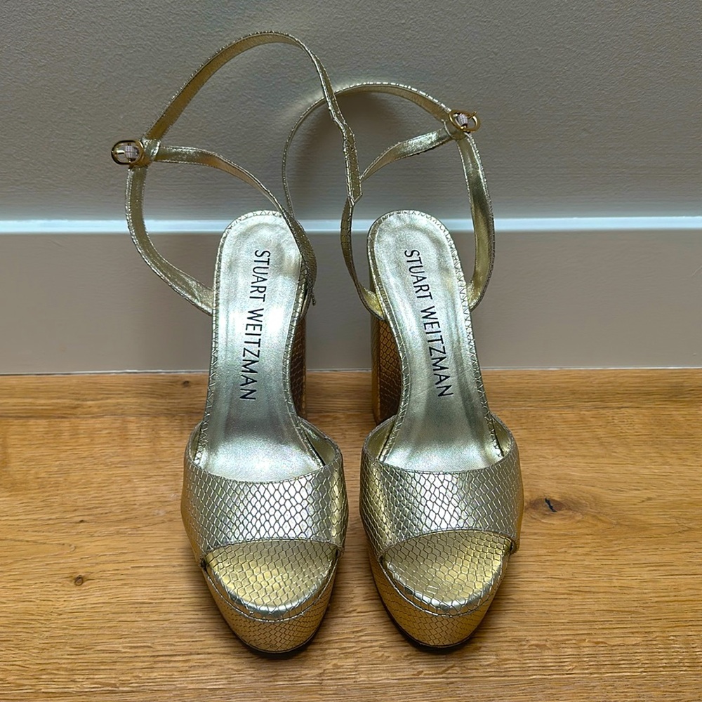 Stuart Weitzman Ryder II Platform Heels 8.5 - Picture 6 of 6